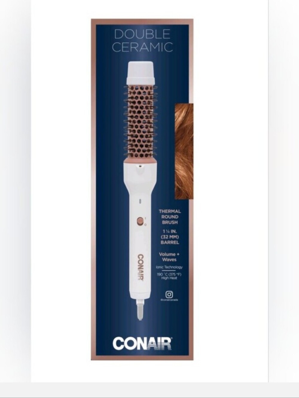 New Double Ceramic Thermal Round Brush